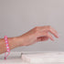 Rose fluo | Supernova arc-en-ciel | Argent | Bracelet Charmballa Verre Galaxy